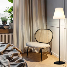 Modern Außenstehleuchte LED Kuppel Metall Schwarz Solar Garten