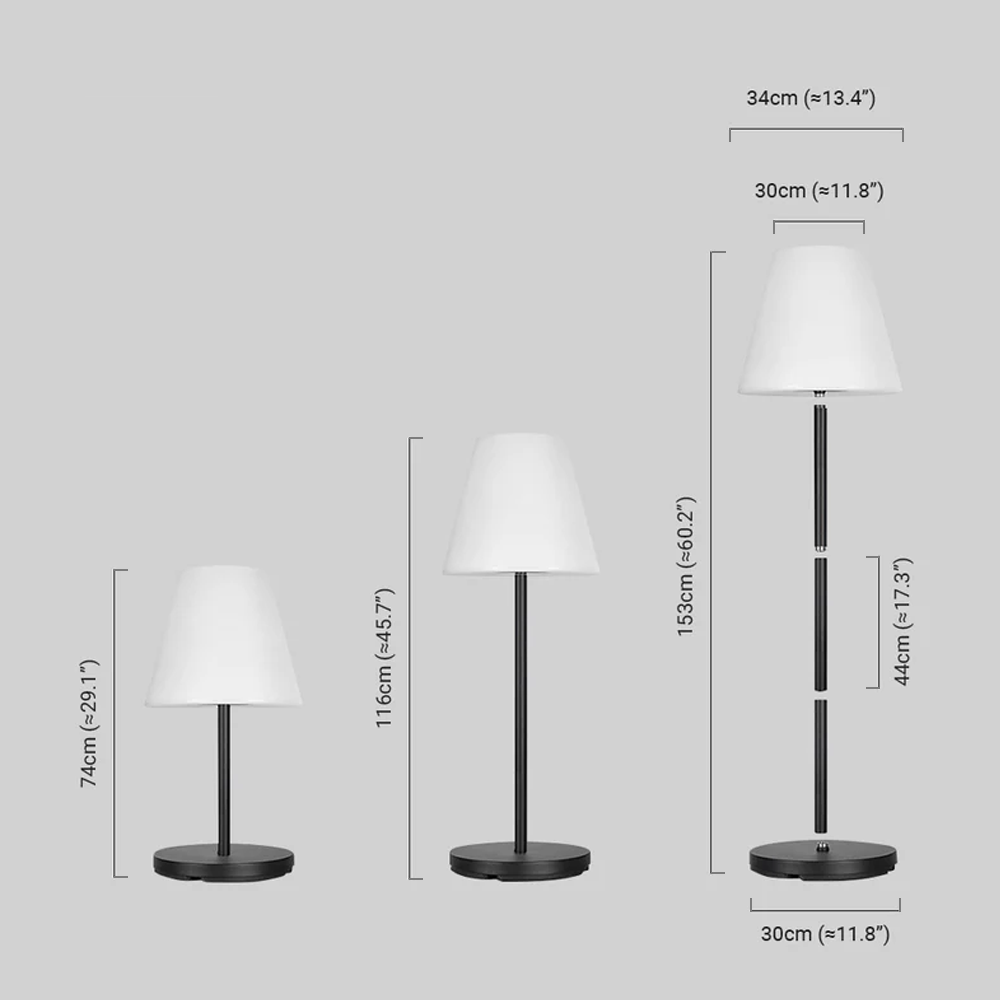 Modern Außenstehleuchte LED Kuppel Metall Schwarz Solar Garten