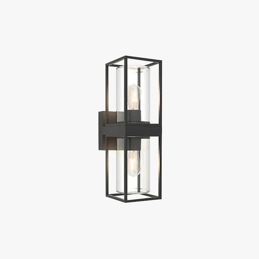Modern Wandlampe Metall Schwarz Flur