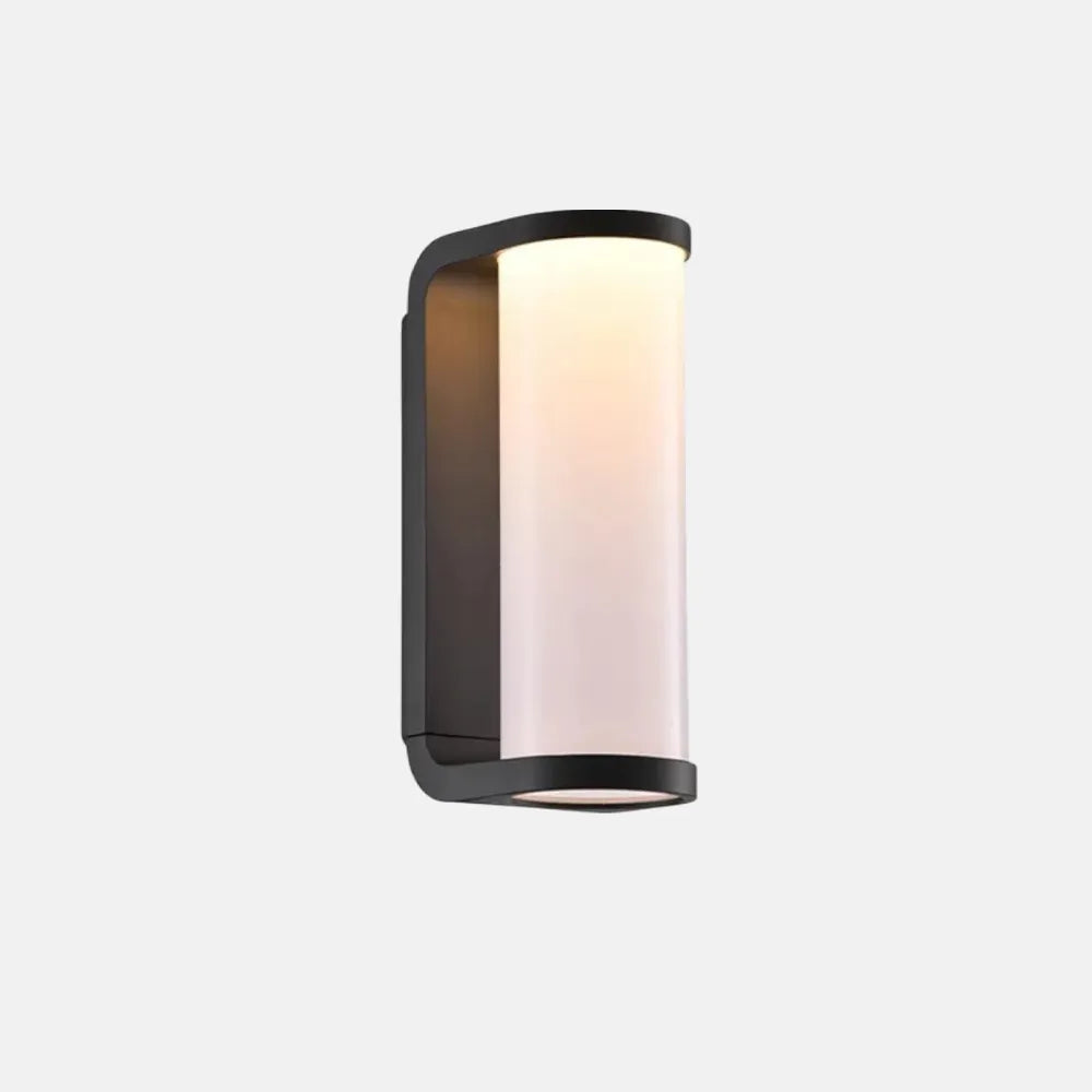 Industriell Wandlampe Metall Schwarz Flur