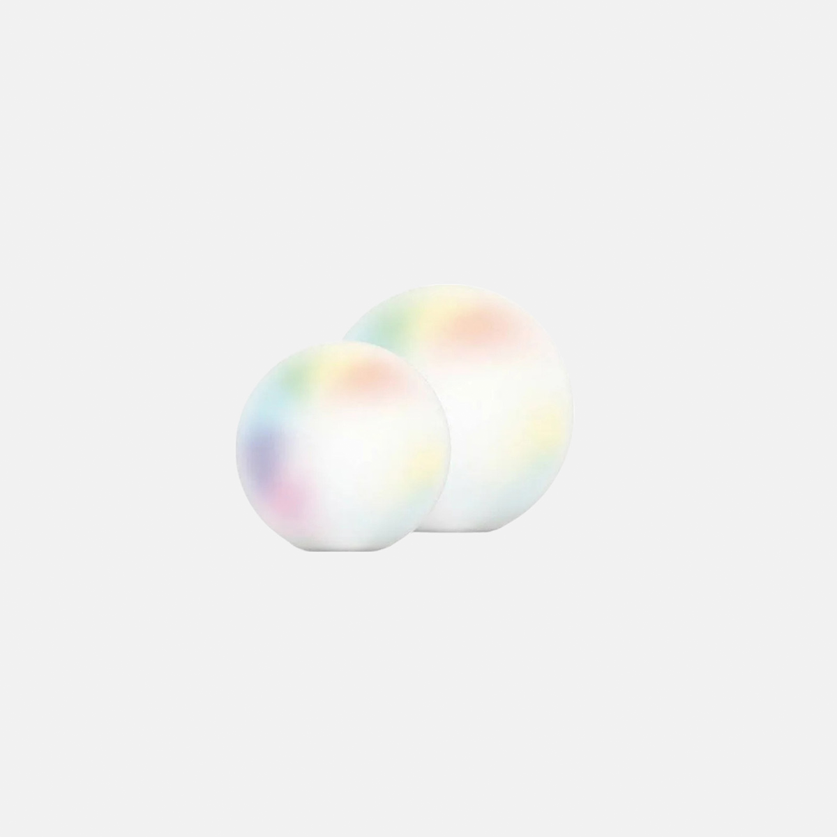 Modern Außensockelleuchte LED Kugel Weiß Resin RGB Garten