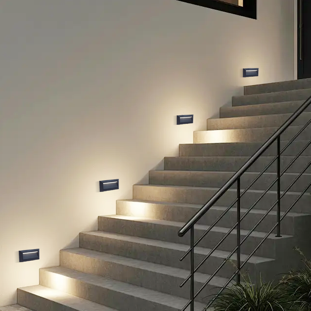 Modern Wandlampe Metall Schwarz Außen Garten-ideal fuer  Außenbereichen