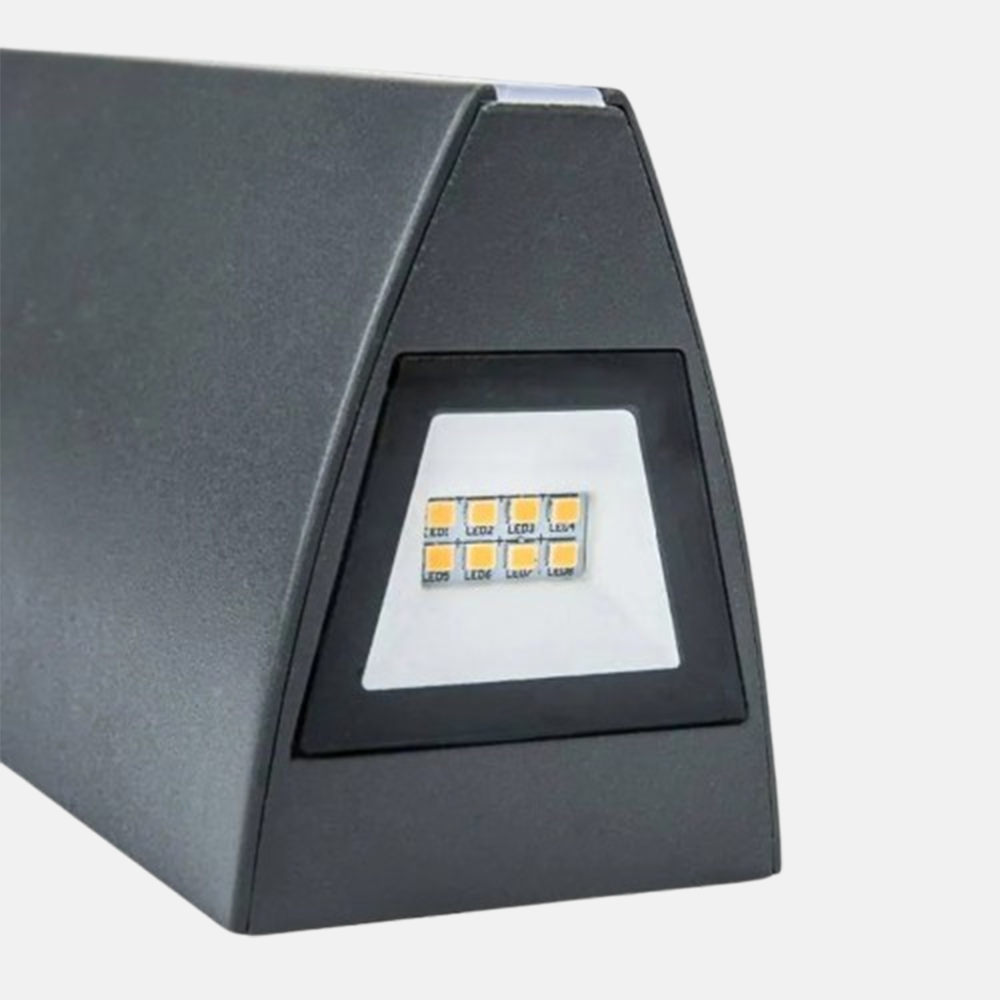 Modern Außenwandleuchte LED Metall Konisch Schwarz Garten