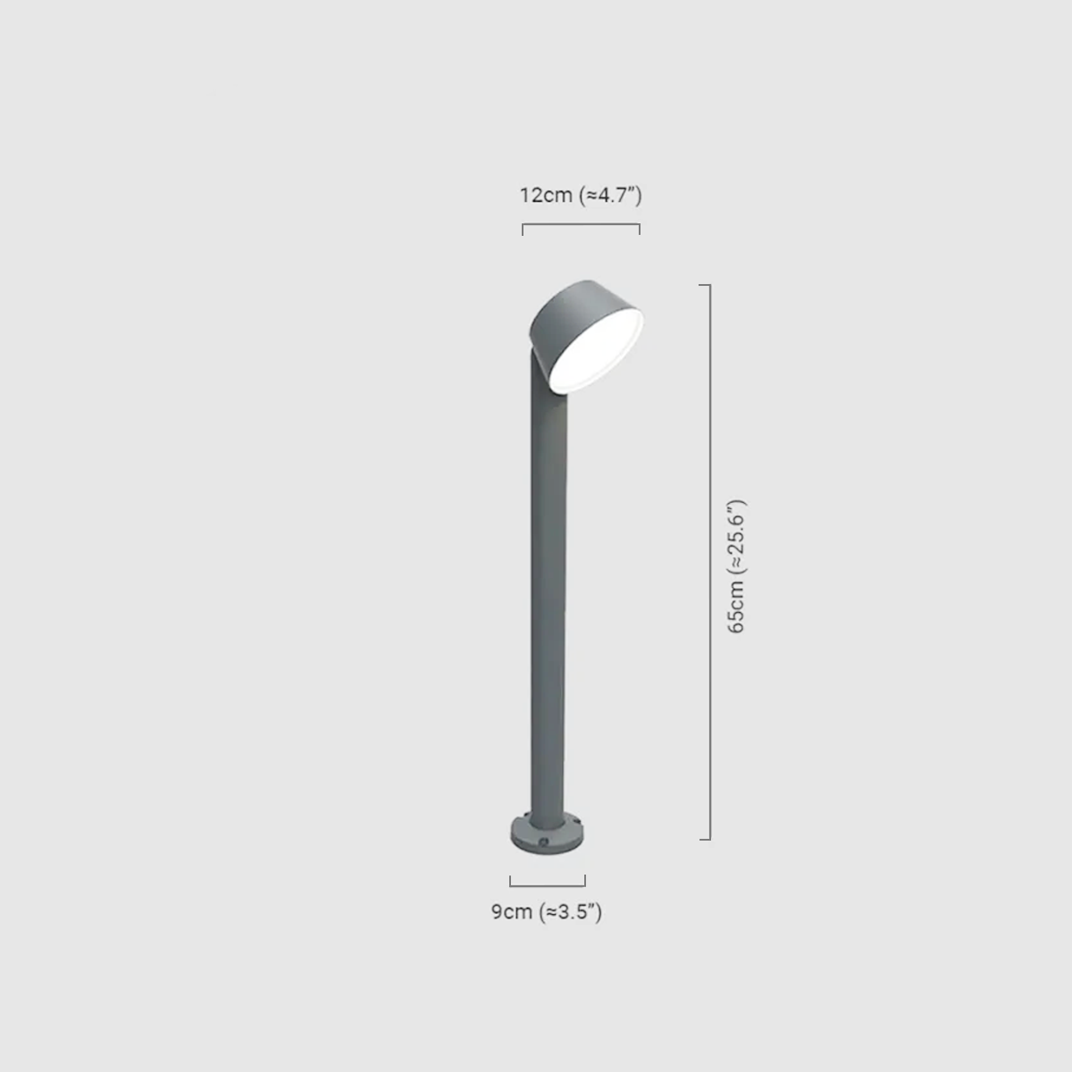 Moderne Außenstehleuchte LED Linear Schwarz Metall Dimmbar Garten