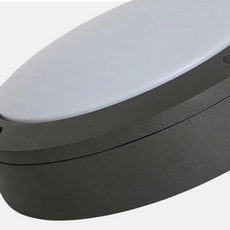 Moderne Außendeckenleuchte LED Geometrie Schwarz Metall Flur/Garten/Balkon