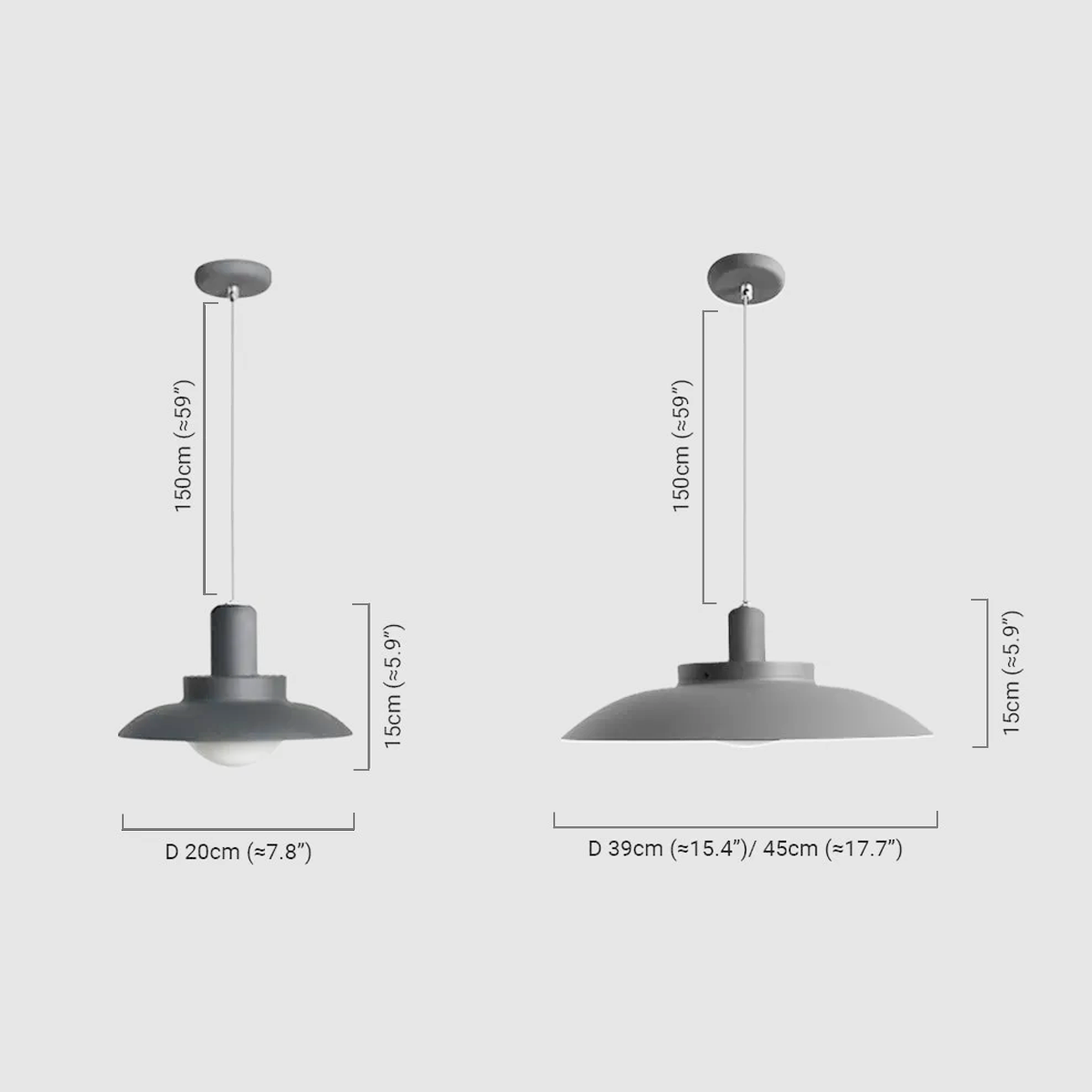 Minimalistisch Außenpendelleuchte LED Schwarz Metall Garten/Innen