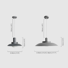 Minimalistisch Außenpendelleuchte LED Schwarz Metall Garten/Innen