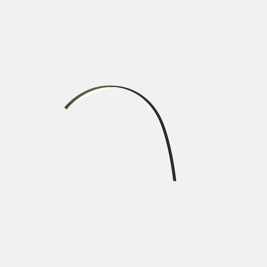 Minimalistische Außenlampe Schwarz Metall Acryl Linear Außen