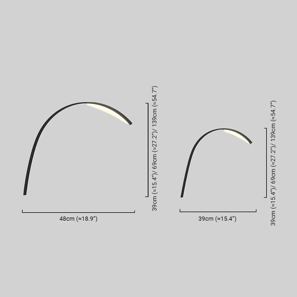 Minimalistische Außenlampe Schwarz Metall Acryl Linear Außen
