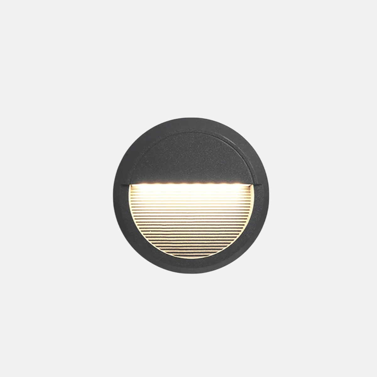 Modern Außenwandleuchte LED Rund Metall Schwarz Treppenhaus/Terrasse