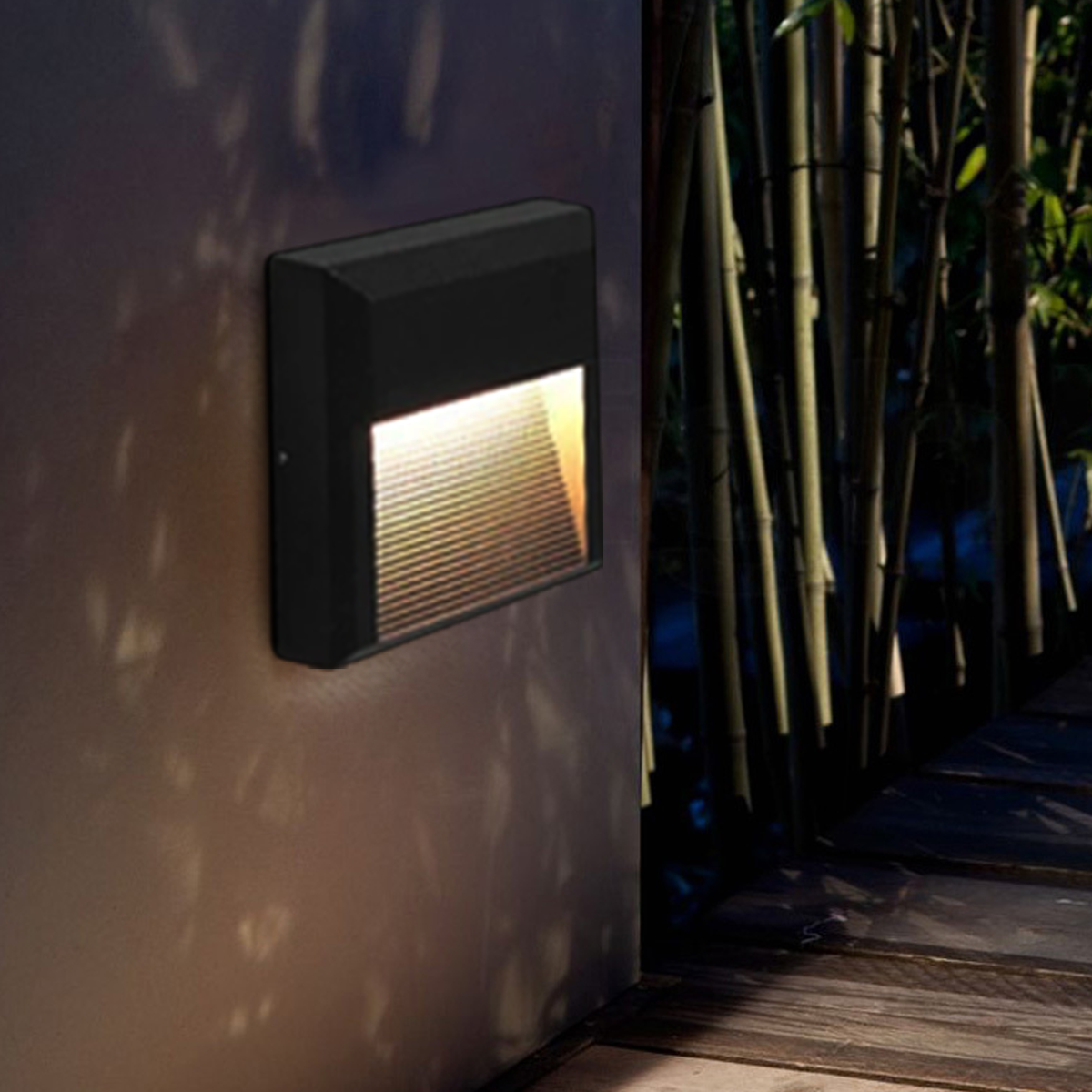Modern Außenwandleuchte LED Metall Schwarz Treppenhaus/Terrasse