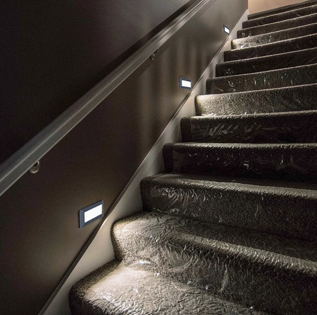 Modern Außenleuchten LED Metall Schwarz Treppenhaus