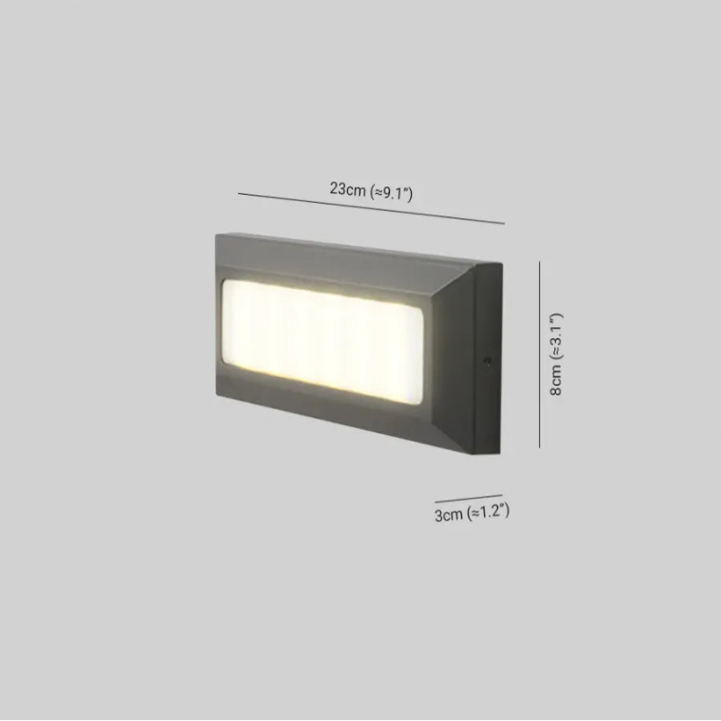 Modern Außenleuchten LED Metall Schwarz Treppenhaus