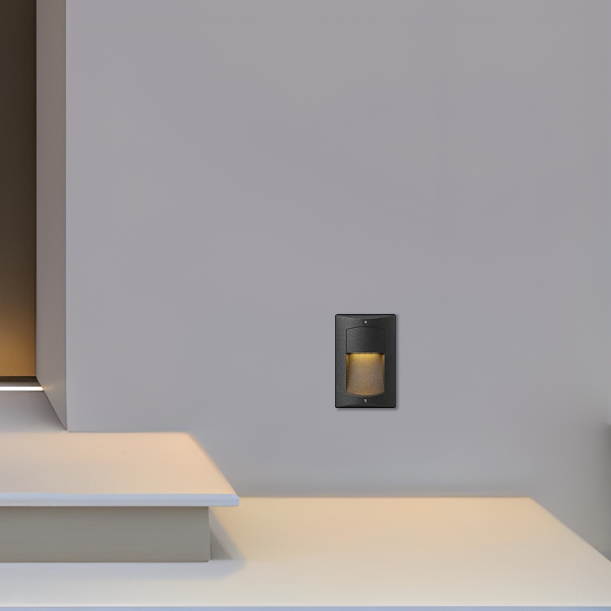 Moderne Außenlampe Schwarz Metall Acryl Rechteckig Außen