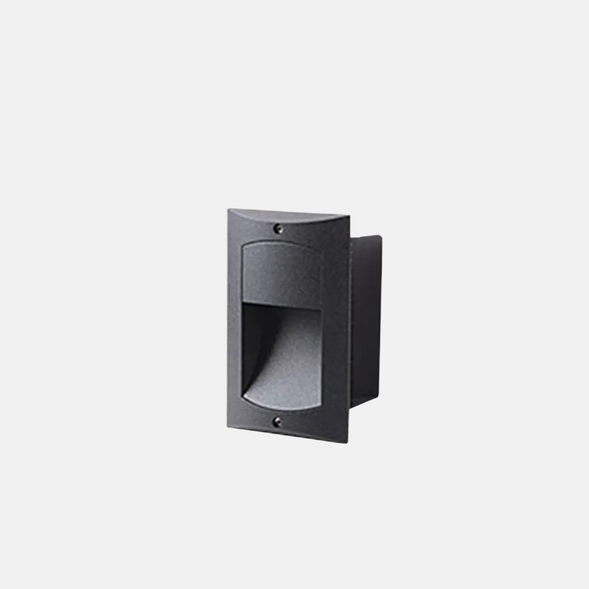 Moderne Außenlampe Schwarz Metall Acryl Rechteckig Außen