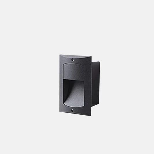 Moderne Außenlampe Schwarz Metall Acryl Rechteckig Außen