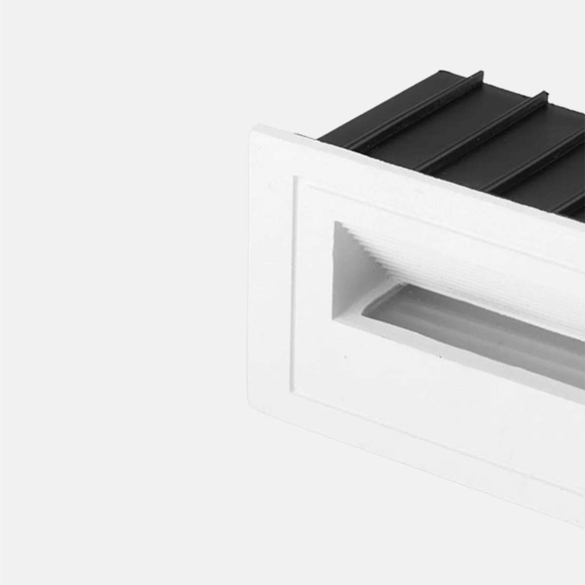 Moderne LED Außenwandleuchte Quadrat Schwarz Metall Garten/Treppen