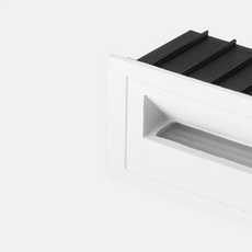 Moderne LED Außenwandleuchte Quadrat Schwarz Metall Garten/Treppen