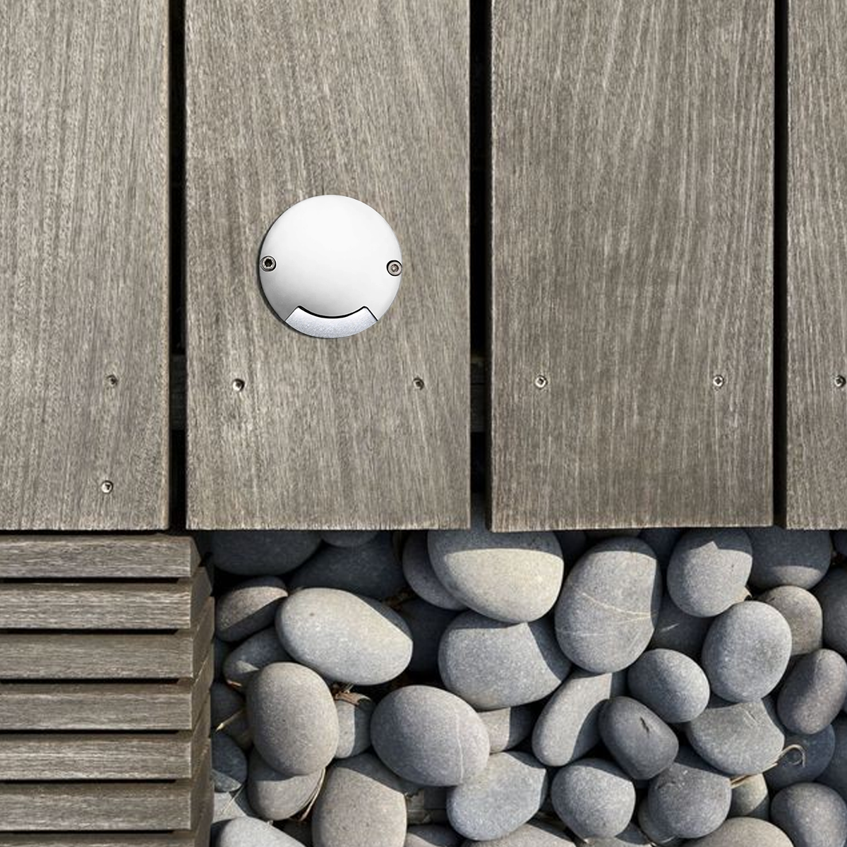 Moderne Außenbodenleuchte LED Schwarz Metall/Glas Hof/Garten/Terrasse