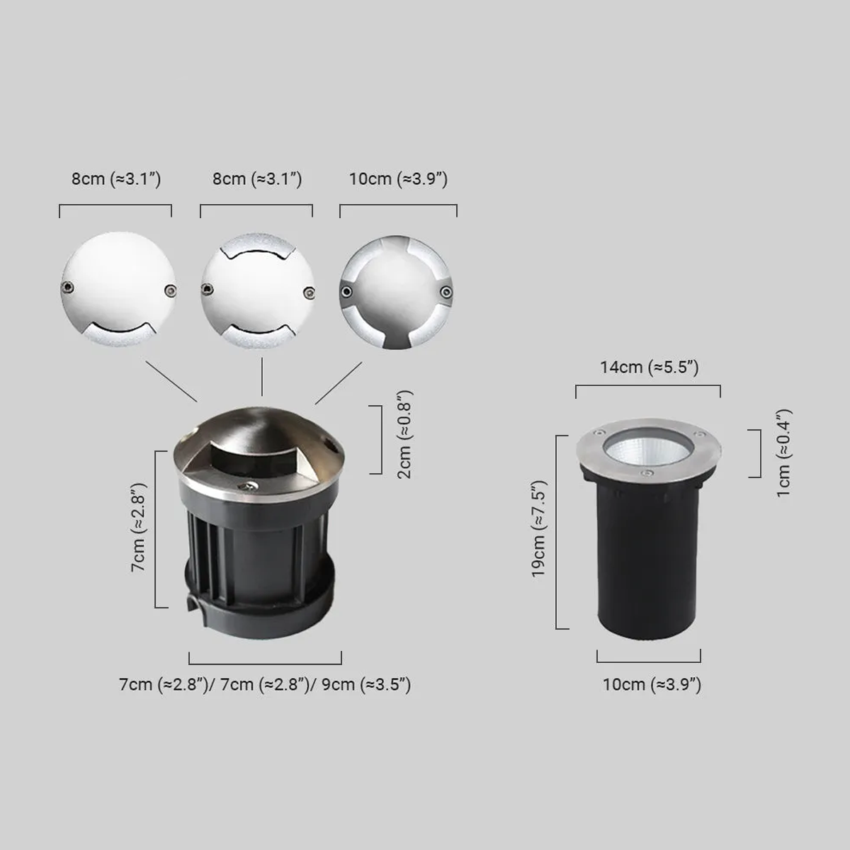 Moderne Außenbodenleuchte LED Schwarz Metall/Glas Hof/Garten/Terrasse