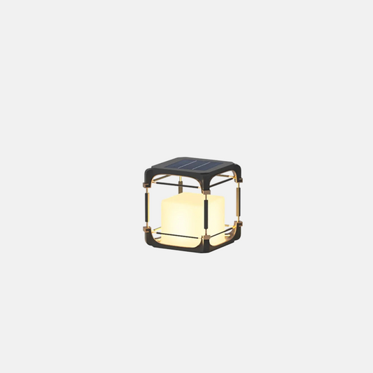 Moderne Außenlampe Schwarz Metall Acryl Quadratische Laterne Außen