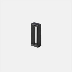 Modern Außenstehleuchte LED Rechteckig Schwarz Solar Metall Garten