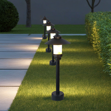  Minimalistisch Außenstehleuchte LED Schwarz Marmor Metall Garten 