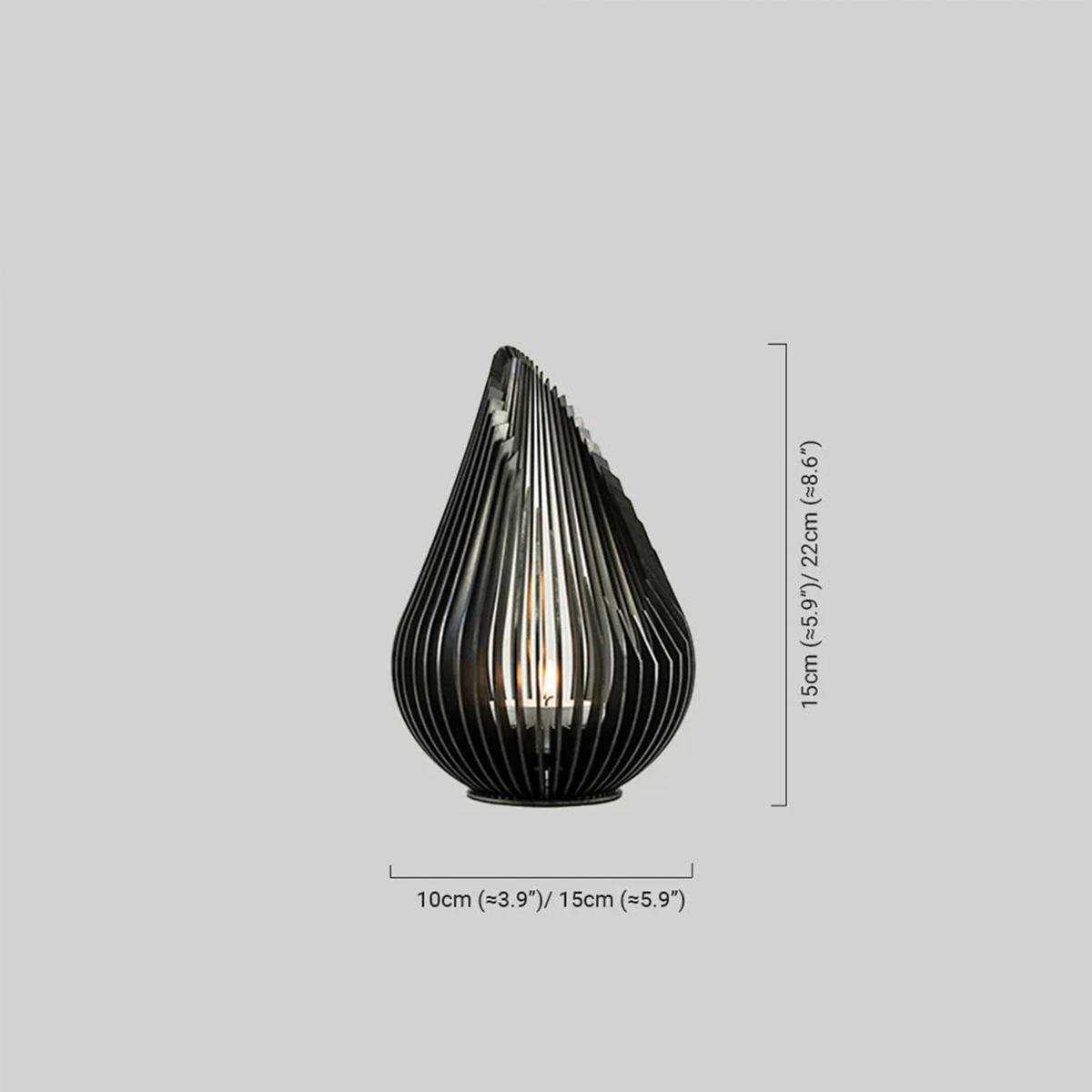 Minimalistisch Außenstehleuchte LED Tropfen Silber Garten