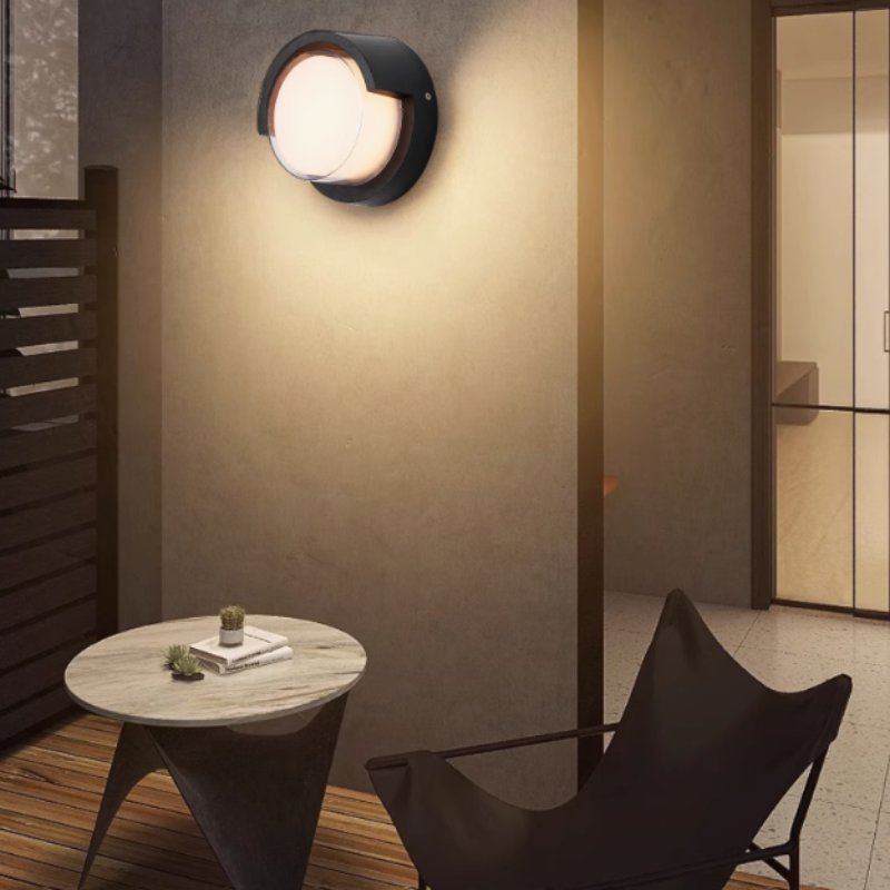 Modern Wandlampe Metall Schwarz Garten/ Hof