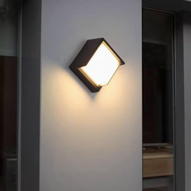 Modern Wandlampe Metall Schwarz Garten/ Hof