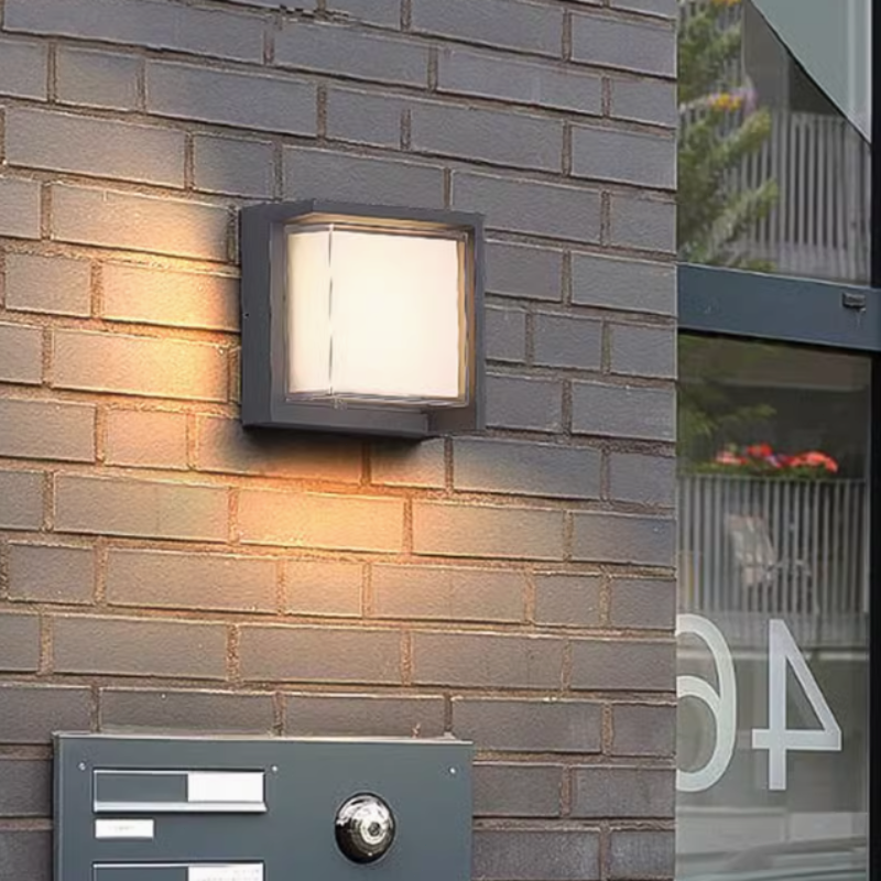 Modern Wandlampe Metall Schwarz Garten/ Hof