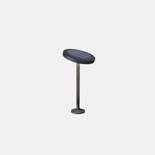 Moderne Außenwegleuchte LED Pilz Schwarz Metall Solar Garten/Außen
