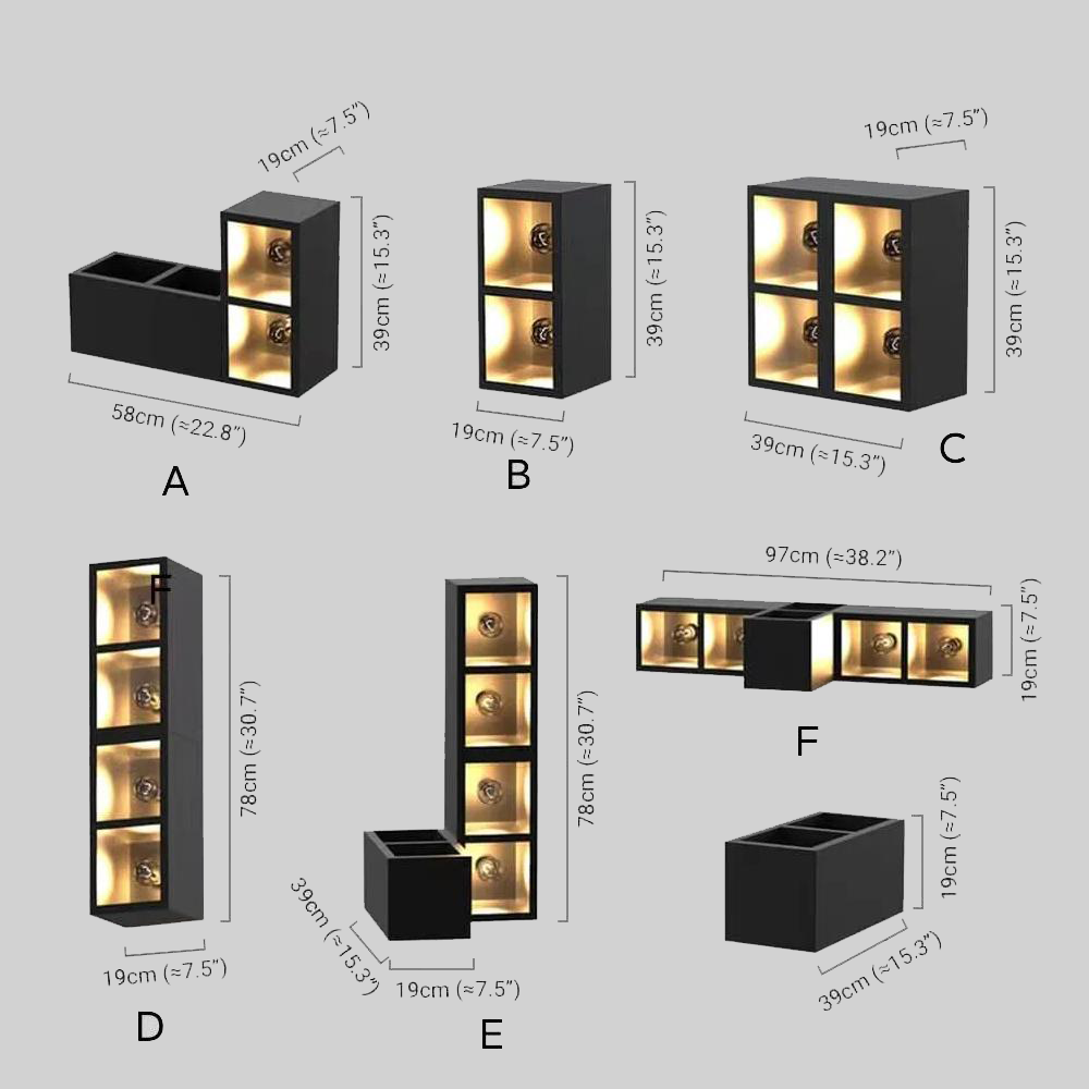 Industrielle Wandleuchte Schwarz Metall Glas Würfel Außen