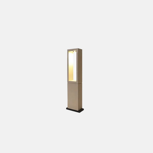 Minimalistisch Außenstehleuchte LED Rechteckig Metall Grau Garten