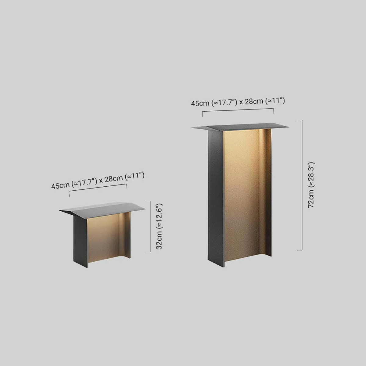 Moderne Außenleuchte LED Schwarz/Grau Metall Solar Garten