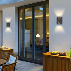  Minimalistische Außenwandleuchte LED Quadratisch Metall Garten/Terrasse