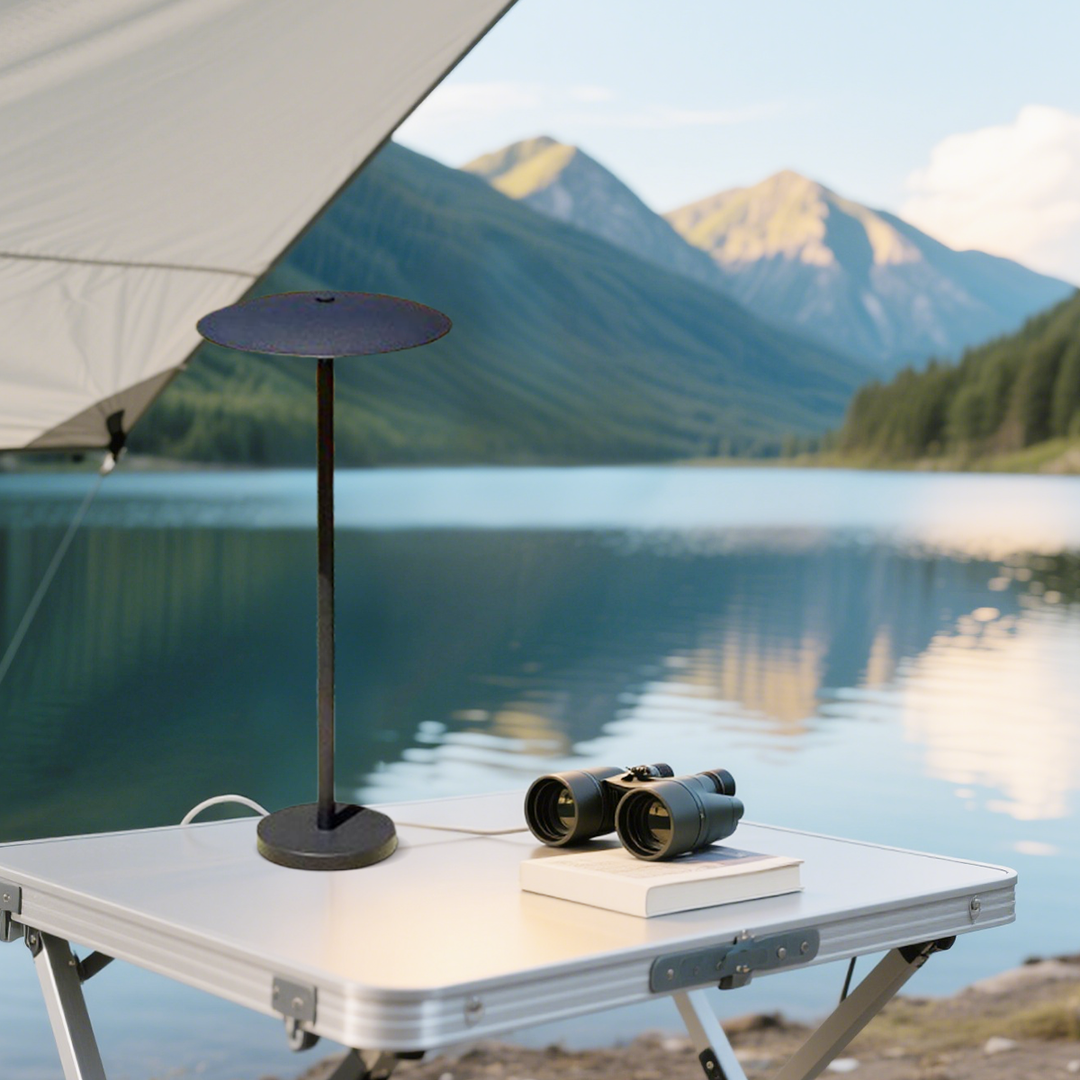 Modern Außenstehleuchte LED Kappenförmig Kaffee Metall Garten