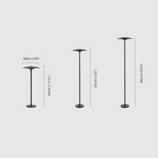 Modern Außenstehleuchte LED Kappenförmig Kaffee Metall Garten