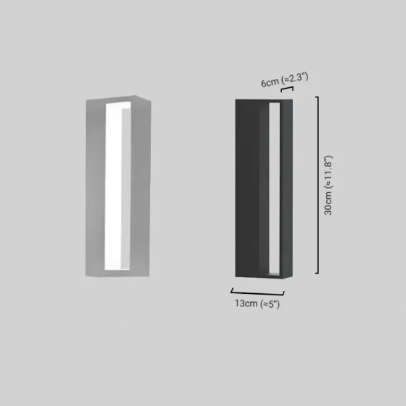 Modern Wandlampe Metall/Acryl Schwarz/Weiß LED Flur