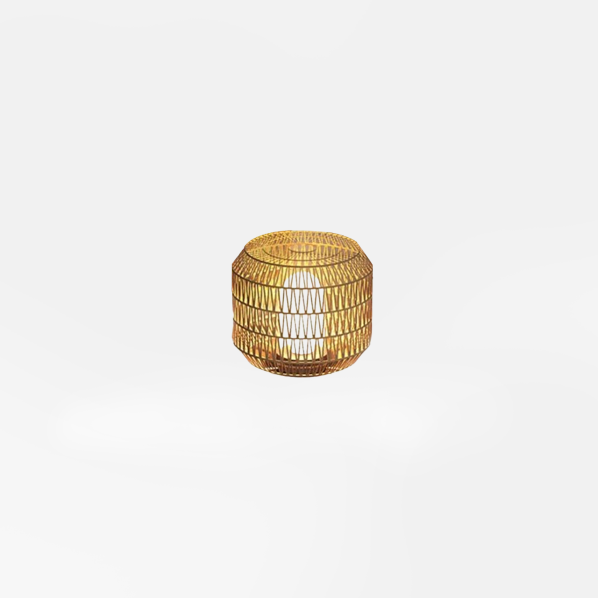 Landhausstil Außenstehleuchte LED Lanterne Rattan Khaki Solar Garten