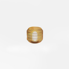 Landhausstil Außenstehleuchte LED Lanterne Rattan Khaki Solar Garten