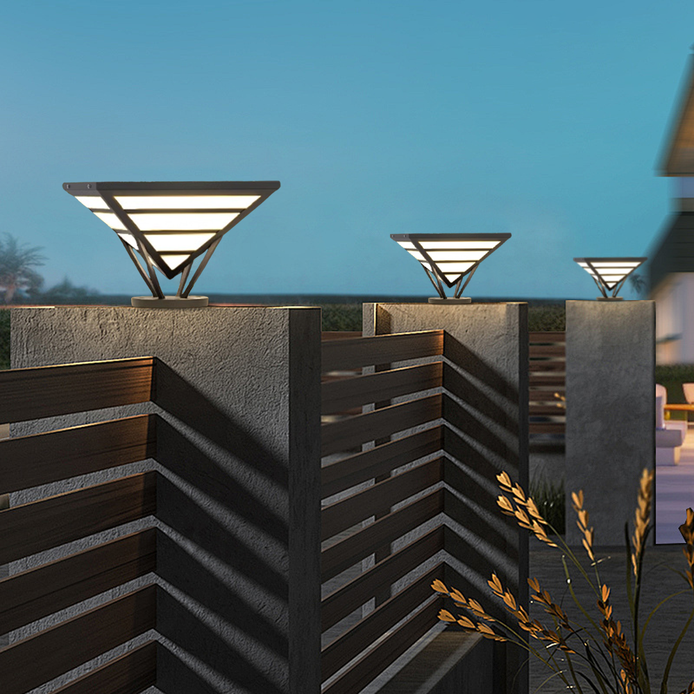 Moderne Außenleuchte Black Metal Diamond Außen