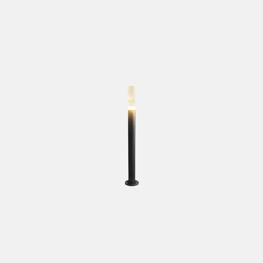 Moderne Außenlampe Schwarz Metall Acryl Zylindrisch Außen