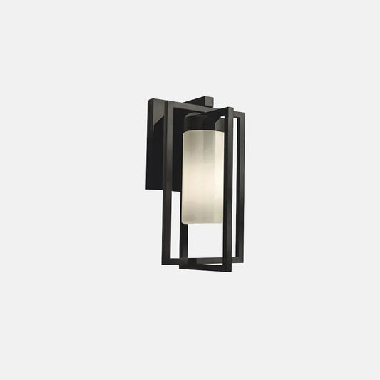 Modern Wandlampe Metall Schwarz Terrasse