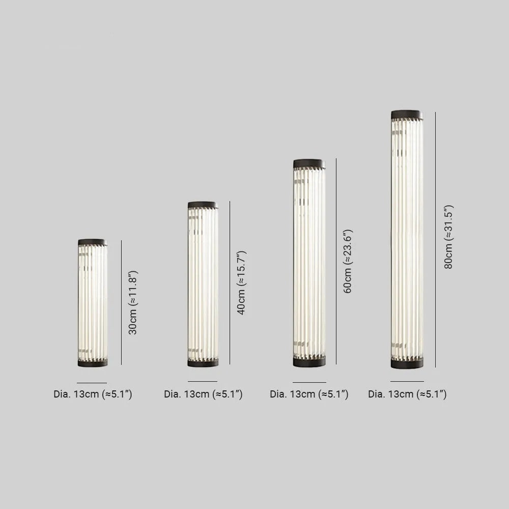 Moderne Außenwandleuchte LED Halbkreisförmig Glas Schwarz Terrasse/Garten/Balkon