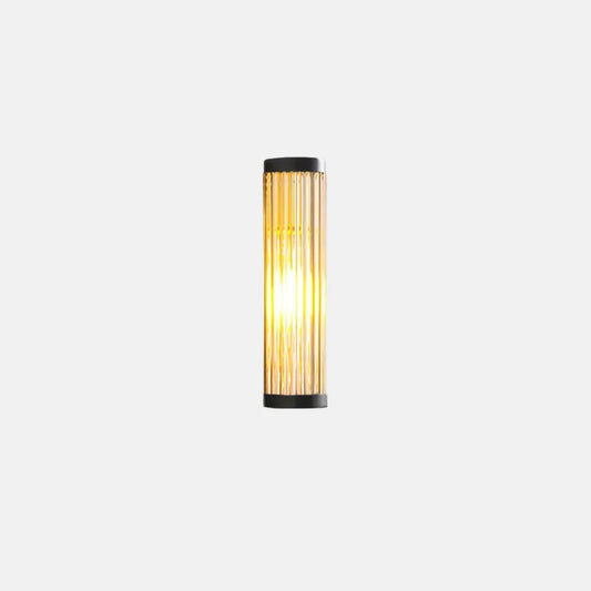 Moderne Außenwandleuchte LED Halbkreisförmig Glas Schwarz Terrasse/Garten/Balkon