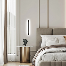 Minimalistische Wandleuchte LED Metall Gold Wohn/Schlafzimmer