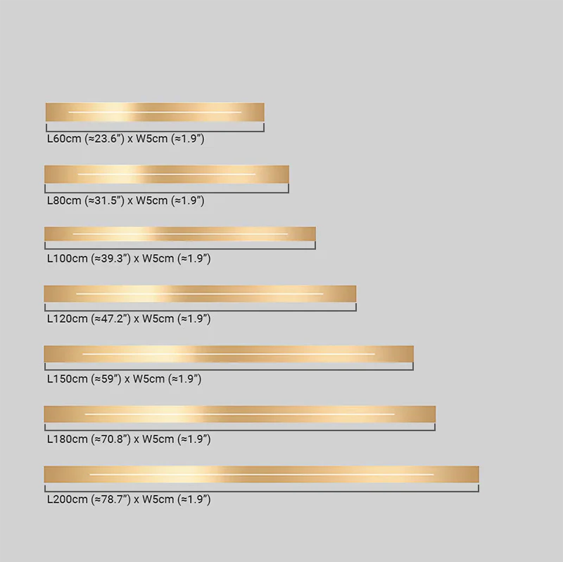Minimalistische Wandleuchte LED Metall Gold Wohn/Schlafzimmer