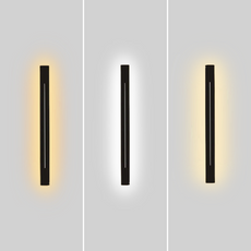 Minimalistische Wandleuchte LED Metall Gold Wohn/Schlafzimmer