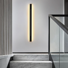 Minimalistische Wandleuchte LED Metall Gold Wohn/Schlafzimmer